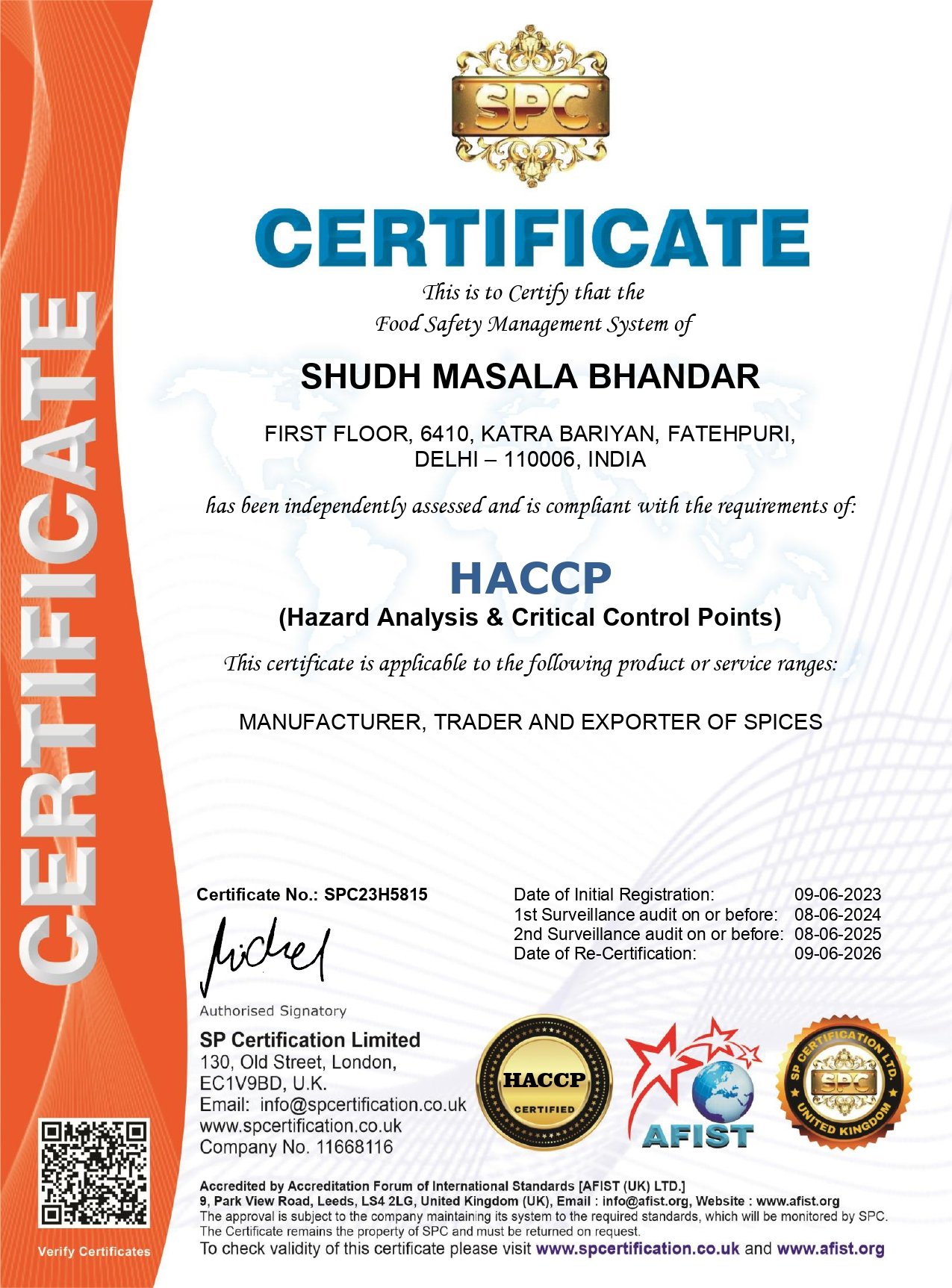 FSSAI Certified