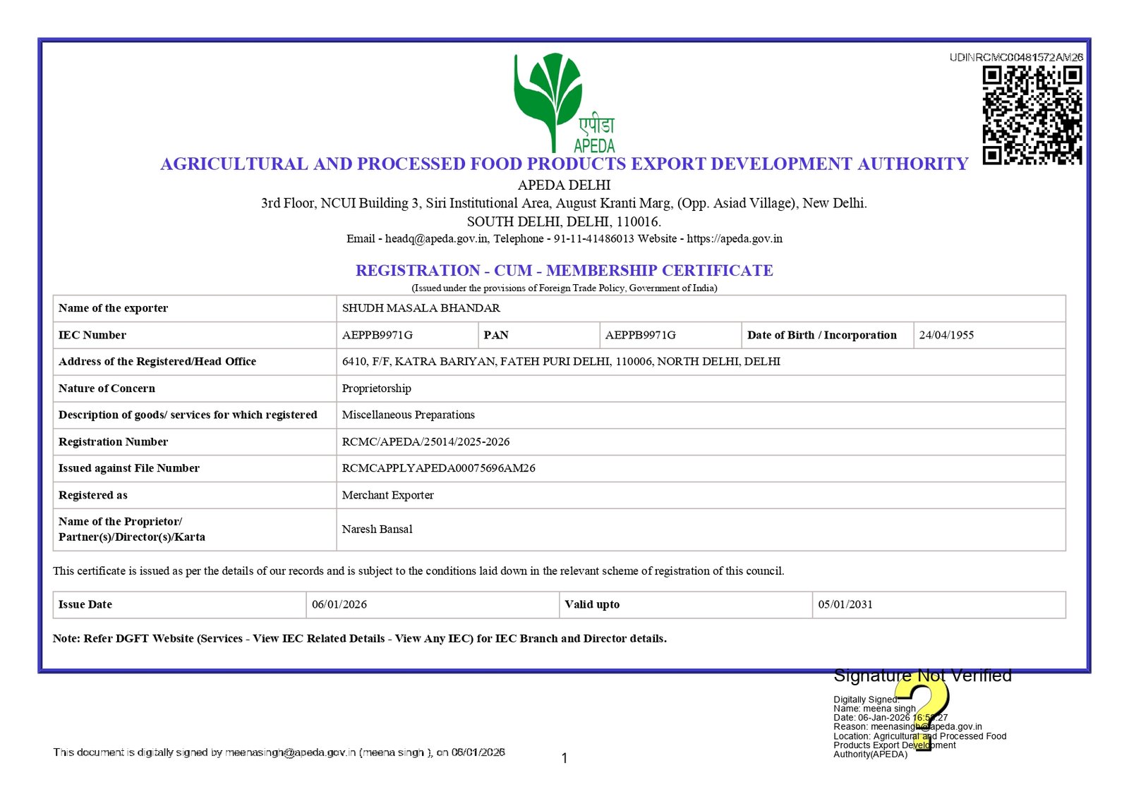 HACCP Certified