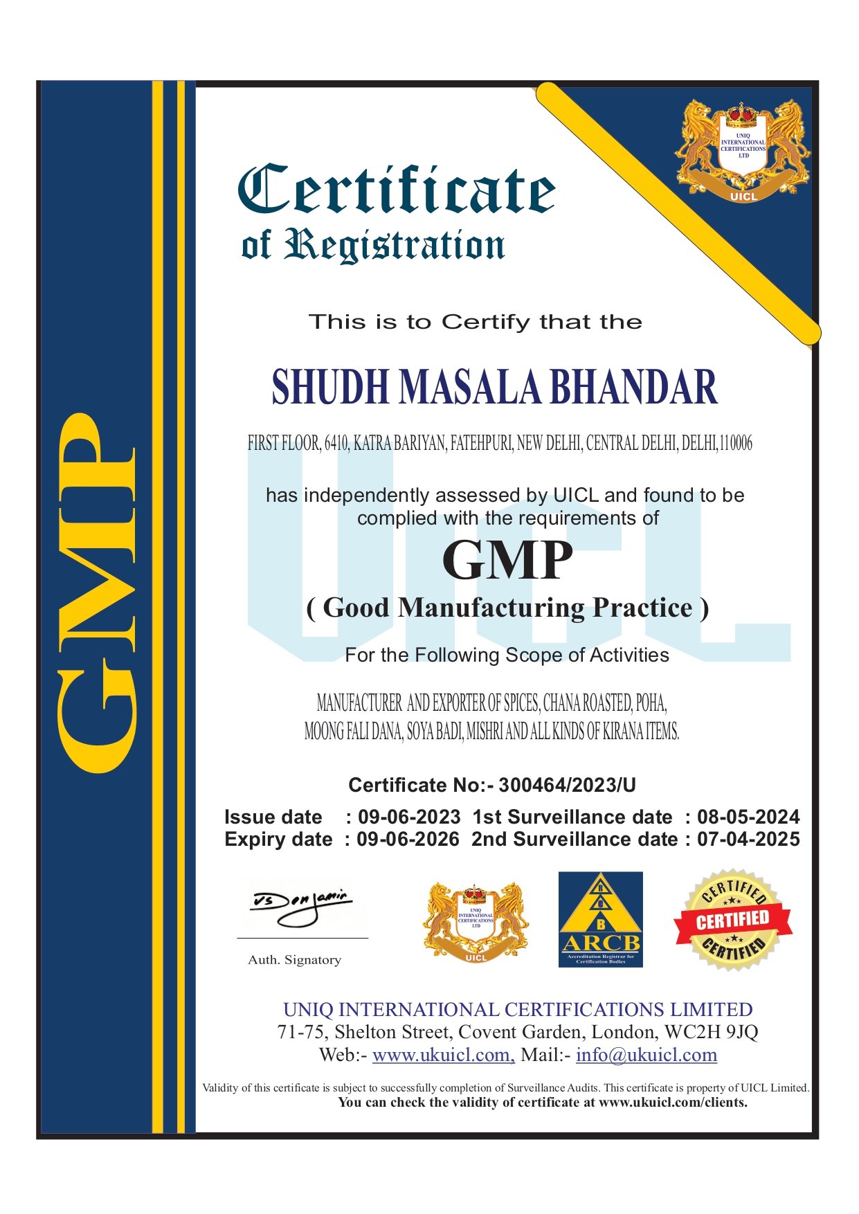 HACCP Certified