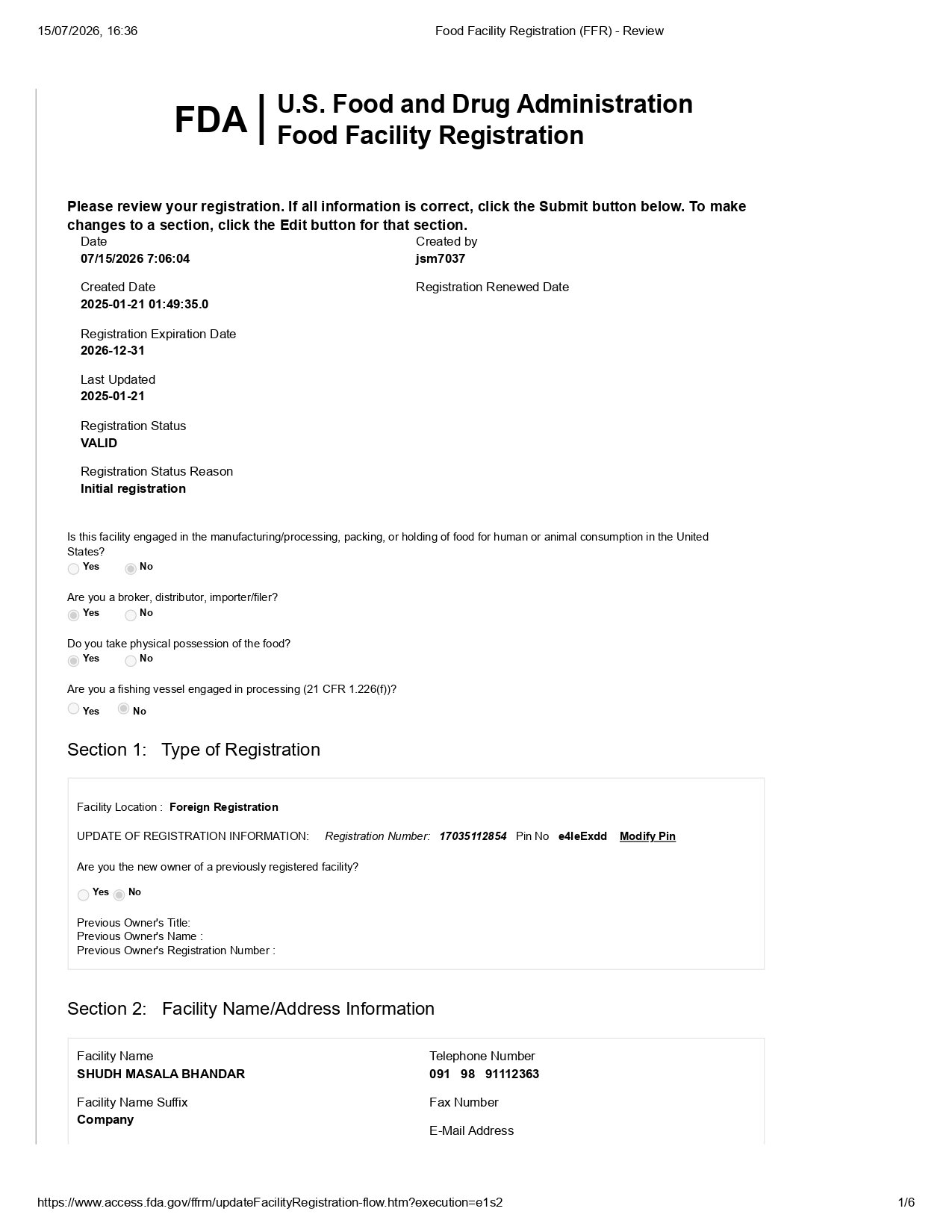 FSSAI Certified
